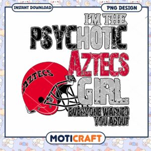 Psycho Aztecs Girl PNG Design for Instant Download