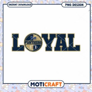 Pitt Panthers Loyal Football Team PNG Design Download