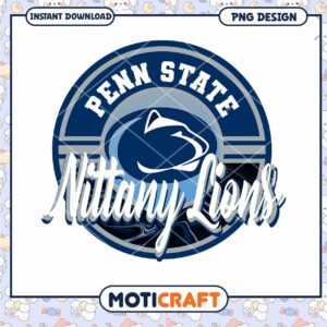 Penn State Nittany Lions Logo PNG Instant Download Design