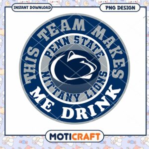 Penn State Nittany Lions Drink Team PNG Design Download