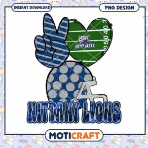 Penn State Nittany Lions Digital PNG Cheer Design