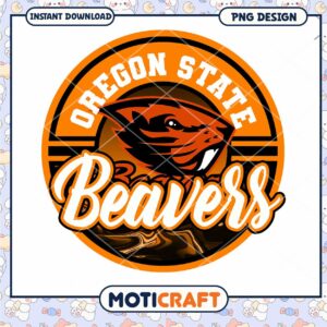 Oregon State Beavers Logo Instant Download PNG Design
