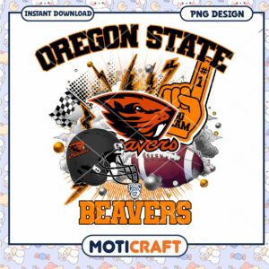 Oregon State Beavers Football PNG Graphic Design Download