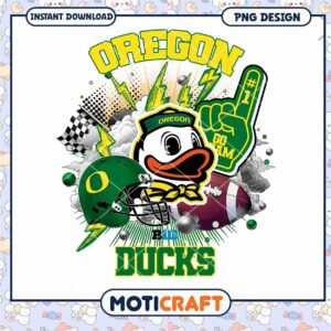 Oregon Ducks Sports PNG Design for Instant Download