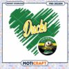 Oregon Ducks Heart PNG Instant Download Design Art