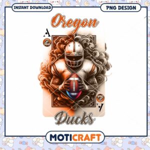 Oregon Ducks Football PNG Instant Download Art Design
