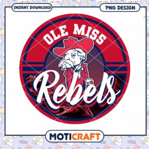 Ole Miss Rebels Logo Instant Download PNG Design