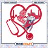 Ole Miss Heartbeat Stethoscope PNG Design Download