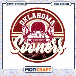 Oklahoma Sooners Vintage PNG Design Instant Download