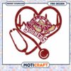 Oklahoma Sooners Heartbeat Medical Stethoscope PNG Design