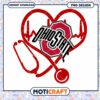 Ohio State Heartbeat Stethoscope PNG Design Download