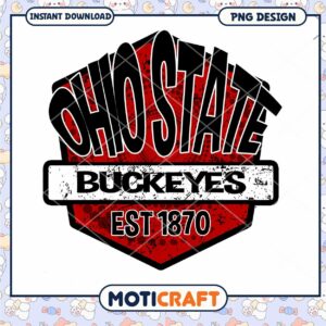 Ohio State Buckeyes Vintage Logo PNG Instant Download