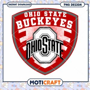 Ohio State Buckeyes Shield Logo PNG Instant Download