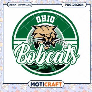 Ohio Bobcats Logo PNG Instant Download for Fans