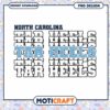 North Carolina Tar Heels PNG Design for Digital Download