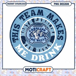 North Carolina Tar Heels Drinking Team PNG Design Download