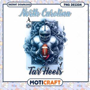 North Carolina Tar Heels Football PNG Design Download