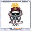 Non Toxic Wildcats Fan Skull PNG Instant Download Art