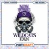 Non Toxic Wildcats Fan Skull PNG Design Download