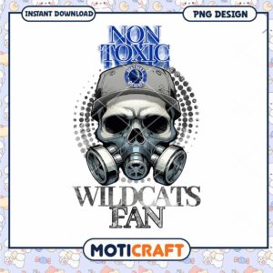 Non Toxic Wildcats Fan Skull Gas Mask PNG Download