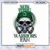 Non Toxic Warriors Fan Skull PNG Graphic Design Art