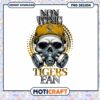 Non Toxic Tigers Fan Skull PNG Design Downloadable Art