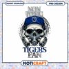 Non Toxic Tigers Fan Skull Design PNG Instant Download