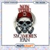 Non Toxic Sycamores Fan Skull Graphic PNG Design
