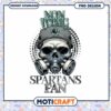 Non Toxic Spartans Fan Skull PNG Graphic Design Download