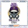 Non Toxic Skull Braves Fan PNG Graphic Download Design