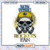 Non Toxic Rockets Fan Skull Art PNG Design for Download