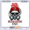 Non Toxic Red Raiders Fan Skull PNG Download Design