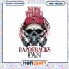 Non Toxic Razorbacks Fan Skull PNG Design Download