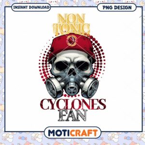 Non Toxic Cyclones Fan Skull Design Instant Download PNG