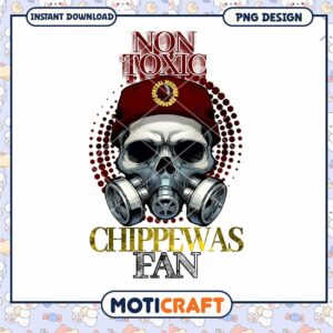 Non Toxic Chippewas Fan Skull PNG Art Download