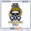 Non Toxic Commodores Fan Skull PNG Design Download
