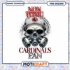 Non Toxic Cardinals Fan Skull PNG Graphic Design Download