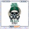 Non Toxic Bulls Fan Skull PNG Design Instant Download