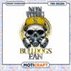 Non Toxic Bulldogs Fan Vintage Skull PNG Design Download