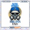 Non Toxic Bruins Fan Skull PNG Design for Instant Download
