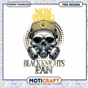 Non Toxic Blackknights Fan Skull PNG Art Design Download