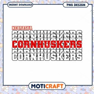 Nebraska Cornhuskers PNG Design for Instant Download