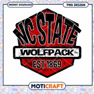 NC State Wolfpack Logo PNG Instant Download Design