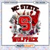 NC State Wolfpack Football PNG Graphic Download Design