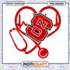 NC State Heartbeat Stethoscope PNG Design Download