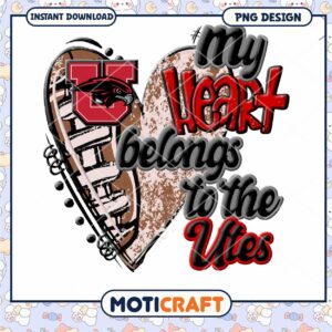 My Heart Belongs to the Utes PNG Download Design 2023
