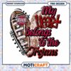 My Heart Belongs to the Trojans Football PNG Design