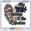 My Heart Belongs to the UConn Huskies PNG Design Download