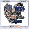 My Heart Belongs to the Tigers PNG Instant Download Art