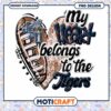 My Heart Belongs to the Tigers PNG Download Design